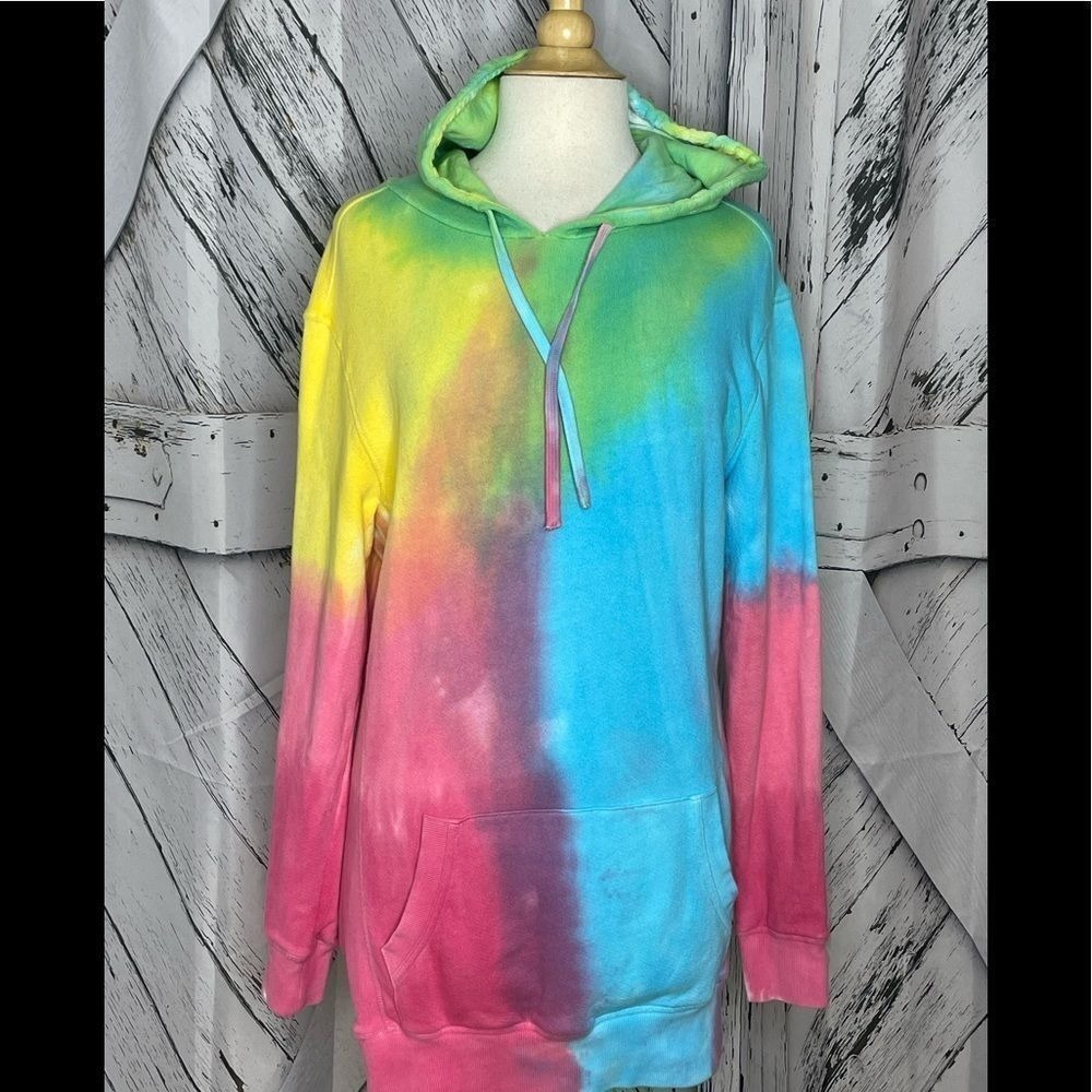 Spiritual Gangster for VS PINK Tie Dye Hoodie Dress Size XS - Picture 2 of 8